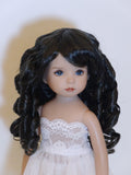 Summer Wig in Nearly Black - for Little Darling dolls