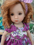 Sunday Morning - dress, tights & shoes for Little Darling Doll or other 33cm BJD