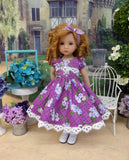 Sunday Morning - dress, tights & shoes for Little Darling Doll or other 33cm BJD