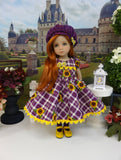 Sunflower Suzie - dress, hat, socks & shoes for Little Darling Doll or other 33cm BJD