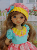 Sunny Daze - dress, hat, tights & shoes for Little Darling Doll