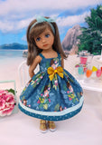 Surfer Girl - dress & sandals for Little Darling Doll or 33cm BJD