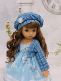 Suzie Snowflake - dress, jacket, beret, tights & shoes for Little Darling Doll or 33cm BJD
