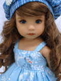 Suzie Snowflake - dress, jacket, beret, tights & shoes for Little Darling Doll or 33cm BJD