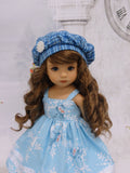 Suzie Snowflake - dress, jacket, beret, tights & shoes for Little Darling Doll or 33cm BJD