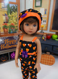 Sweet Candy Corn - romper, hat & shoes for Little Darling Doll or 33cm BJD