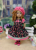 Sweet Cherry - dress, hat, socks & shoes for Little Darling Doll or 33cm BJD