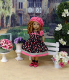 Sweet Cherry - dress, hat, socks & shoes for Little Darling Doll or 33cm BJD