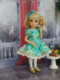 Sweet Gardenia - dress, tights & shoes for Little Darling Doll