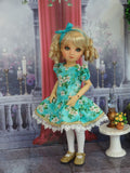 Sweet Gardenia - dress, tights & shoes for Little Darling Doll