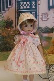 Sweet Innocence - dress, bonnet, bloomers, socks & shoes for Little Darling Doll or 33cm BJD