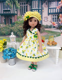 Sweet Lemon - dress, hat, & sandals for Little Darling Doll or 33cm BJD