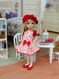 Sweet Love - dress, beret, tights & shoes for Little Darling Doll