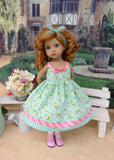 Sweet Meadow - dress, socks & shoes for Little Darling Doll or 33cm BJD