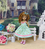 Sweet Meadow - dress, socks & shoes for Little Darling Doll or 33cm BJD