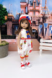 Sweet Minnie - romper, hat, socks & shoes for Little Darling Doll