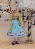Sweet Snowman - dress, tights & shoes for Little Darling Doll or 33cm BJD