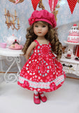 Sweetheart - dress, jacket, hat, socks and shoes for Little Darling Doll or 33cm BJD