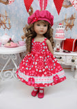 Sweetheart - dress, jacket, hat, socks and shoes for Little Darling Doll or 33cm BJD