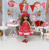 Sweetheart - dress, jacket, hat, socks and shoes for Little Darling Doll or 33cm BJD