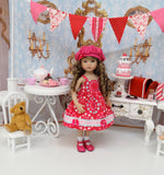Sweetheart - dress, jacket, hat, socks and shoes for Little Darling Doll or 33cm BJD