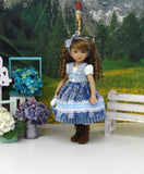 Swiss Beauty - dirndl ensemble with tights & boots for Little Darling Doll or 33cm BJD