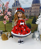 Tail Wagging - dress, hat, socks & shoes for Little Darling Doll or 33cm BJD