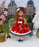 Tail Wagging - dress, hat, socks & shoes for Little Darling Doll or 33cm BJD