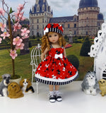 Tail Wagging - dress, hat, socks & shoes for Little Darling Doll or 33cm BJD