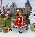 Tail Wagging - dress, hat, socks & shoes for Little Darling Doll or 33cm BJD