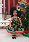 Tannenbaum - dress, tights & shoes for Little Darling Doll or 33cm BJD