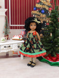 Tannenbaum - dress, tights & shoes for Little Darling Doll or 33cm BJD