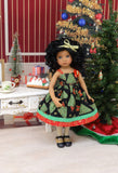 Tannenbaum - dress, tights & shoes for Little Darling Doll or 33cm BJD