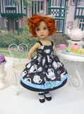 Tea for Two - two ensembles with dresses, tights & shoes for Little Darling Dolls or 33cm BJD