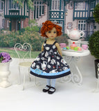 Tea for Two - two ensembles with dresses, tights & shoes for Little Darling Dolls or 33cm BJD