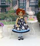 Tea for Two - two ensembles with dresses, tights & shoes for Little Darling Dolls or 33cm BJD