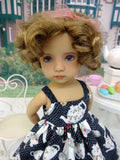 Tea for Two - two ensembles with dresses, tights & shoes for Little Darling Dolls or 33cm BJD