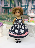 Tea for Two - two ensembles with dresses, tights & shoes for Little Darling Dolls or 33cm BJD