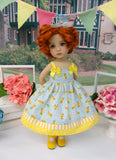 Texas Rose - dress, tights & shoes for Little Darling Doll or 33cm BJD