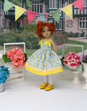 Texas Rose - dress, tights & shoes for Little Darling Doll or 33cm BJD