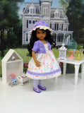 Tiddliwinks - dress, jacket, hat, tights & shoes for Little Darling Doll or other 33cm BJD