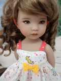 Tiny Seahorse - dress, socks & shoes for Little Darling Doll or 33cm BJD