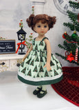 Trim the Tree - dress, tights & shoes for Little Darling Doll or 33cm BJD