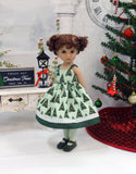 Trim the Tree - dress, tights & shoes for Little Darling Doll or 33cm BJD