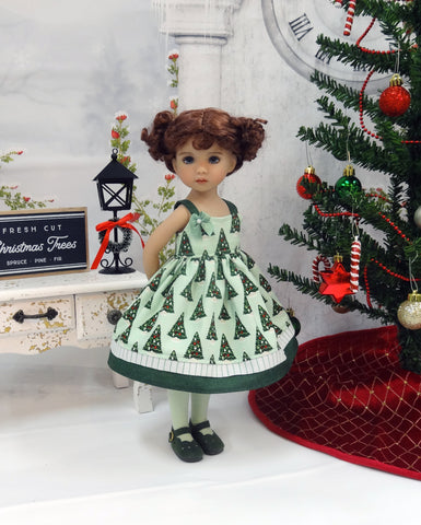 Trim the Tree - dress, tights & shoes for Little Darling Doll or 33cm BJD