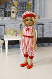 True Heart - romper, hat & shoes for Little Darling Doll