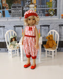 True Heart - romper, hat & shoes for Little Darling Doll