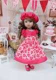 True Love - dress, hat, tights & shoes for Little Darling Doll or 33cm BJD