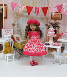 True Love - dress, hat, tights & shoes for Little Darling Doll or 33cm BJD