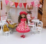 True Love - dress, hat, tights & shoes for Little Darling Doll or 33cm BJD
